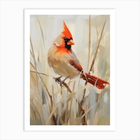 Bird Painting Cardinal 1 Art Print
