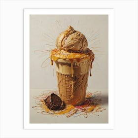 Ice Cream Sundae 20 Art Print