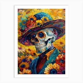 Day Of The Dead Skull Art Print