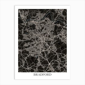 Bradford Black Blue Art Print