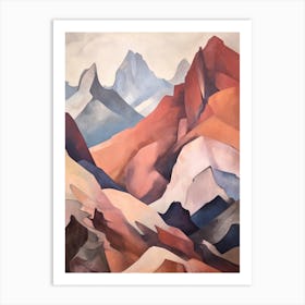 Mount Blackburn Usa 2 Mountain Painting Art Print