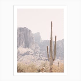 Superstition Mountain Cactus Art Print