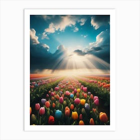 Tulip Field Art Print