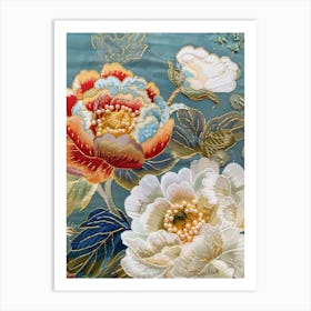 Chinese Silk Painting 6 Art Print