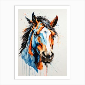 Horse Painting 4 Art Print