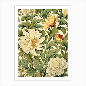 Floral Wallpaper 72 Art Print