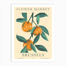 Flower Market Brussels 1 Art Print