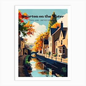 Bourton On The Water England England Travel Illustration Art Print