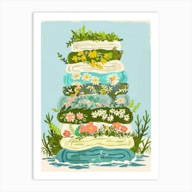 Stack Of Pillows Art Print