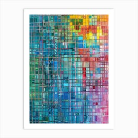 Rainbow Squares Art Print