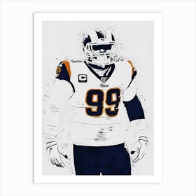 Aaron Donald Los Angeles Rams Art Print