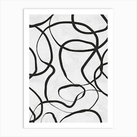 Expressionist lines B Art Print