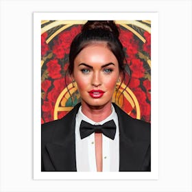 Megan Fox Illustration Movies Art Print