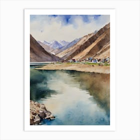 Tso Moriri Lake Art Print