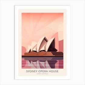 The Sydney Opera House Australia Travel Poster Art Print