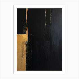 Black And Gold Art Print