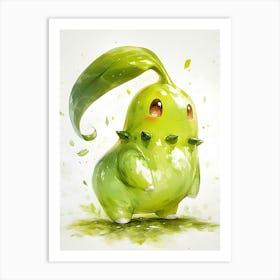 Chikorita S From Pokemon Art Print