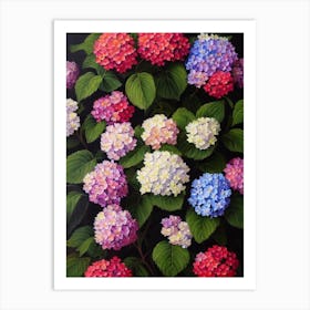 Hydrangea Still Life Oil Painting Flower Art Print