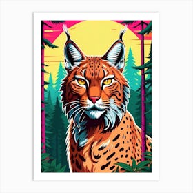 Lynx animal 3 Art Print