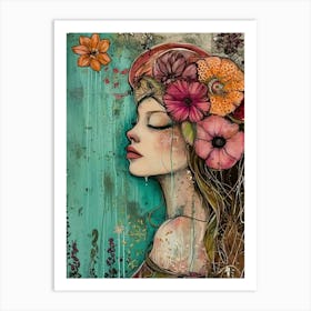 Flower Girl 1 Art Print