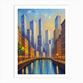 Chicago Cityscape Art Print