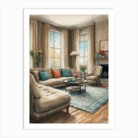 Living Room 2 Art Print
