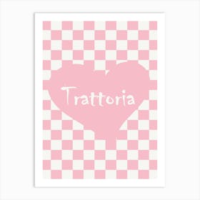 Trattoria Pink Art Print