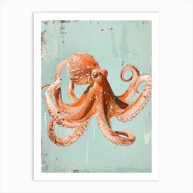 Vintage Photo Style Octopus 3 Art Print