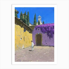 Child In A Courtyard Art Print