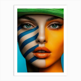 Geometric Portrait 0006 Geometric Portrait 0008 Geo Face 1 10 Art Print