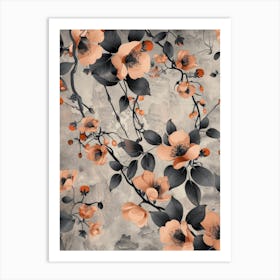 Peach Blossoms 1 Art Print