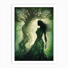 Lady of the Whispering Trees Art Print