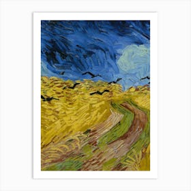 Wheat Field With Crows Art Print