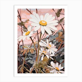 Daisy 2 Flower Painting Art Print