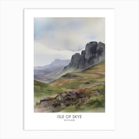 Isle Of Skye 3 Watercolour Travel Poster Art Print