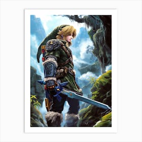 Link The Legend Of Zelda 1 Art Print