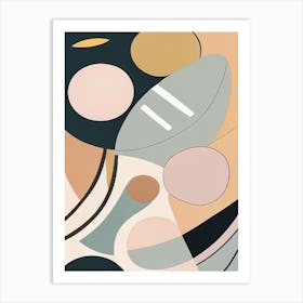 Orbit Musted Pastels Space Art Print