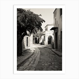 Rhodes Greece Mediterranean Black And White Photography Analogue 3 Art Print