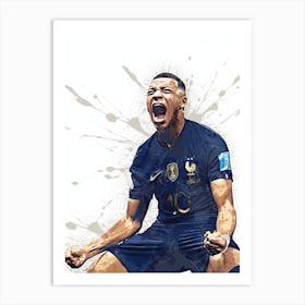 Kylian Mbappe France Art Print