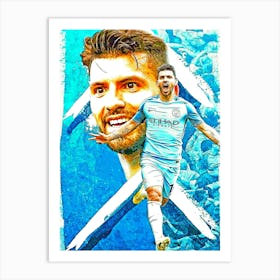 Kun Aguero 6 Art Print