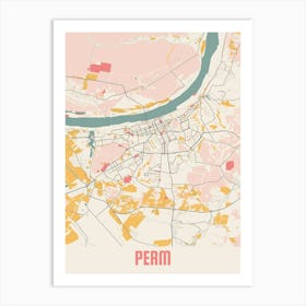 Perm Map Poster Art Print