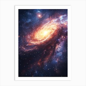 Spiral Galaxy In Space 5 Art Print