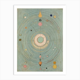 Solar System Compass Art Print