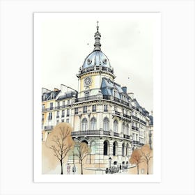 Paris Building Art Print