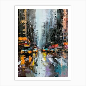 New York City Rain Art Print