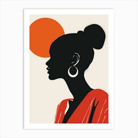 Silhouette Of A Woman 55 Art Print