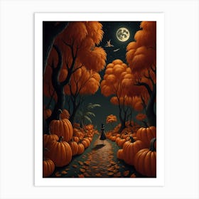 Halloween Pumpkins Art Print