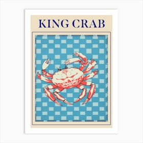 King Crab Seafood Poster Art Print