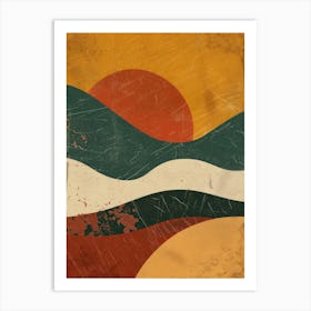 Sunset In The Mountains 52 Art Print