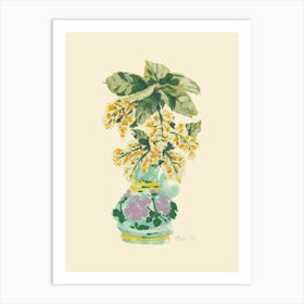 Blooming Linden In Vase Art Print